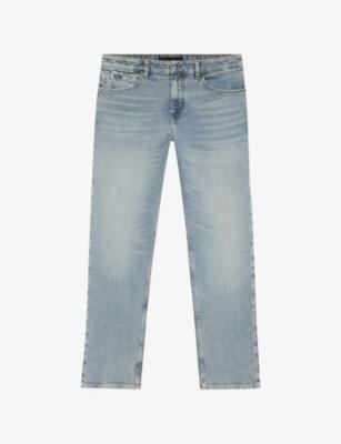 Faded-Wash Slim-Leg Denim Jeans by HUGO BOSS