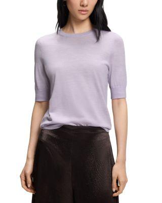 Farbella Wool Short Sleeve Sweater - Exclusive by HUGO BOSS
