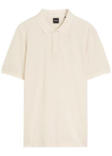 Fine-knit cotton polo shirt by HUGO BOSS