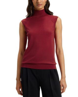 Fipini Wool-Blend Sleeveless Mock Neck Sweater by HUGO BOSS