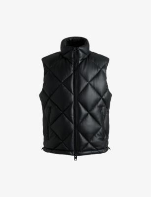 Funnel-neck quilted regular-fit shell gilet by HUGO BOSS