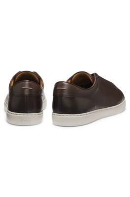 Gary sneakers in brushed leather by HUGO BOSS