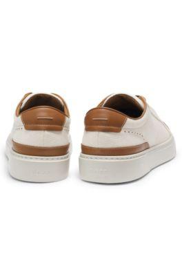 Gary trainers with leather trims by HUGO BOSS