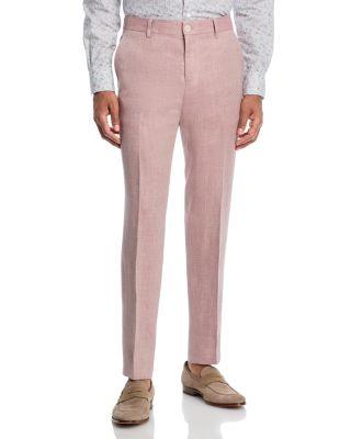 Genius Linen & Lyocell Hopsack Slim Fit Suit Pants by HUGO BOSS