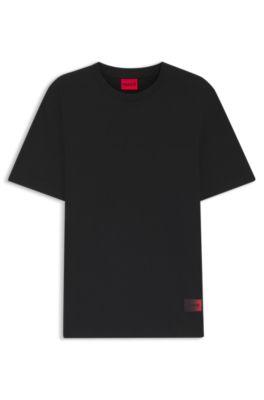 Gradient-logo T-shirt in cotton jersey by HUGO BOSS