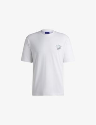 Graphic-Print Cotton-Jersey T-Shirt by HUGO BOSS