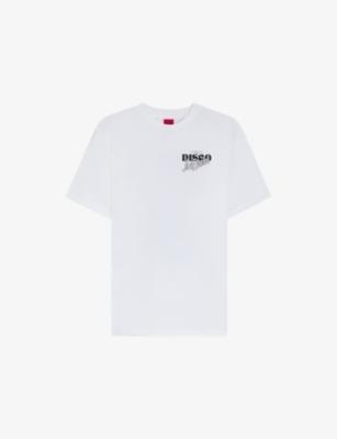 Graphic-Print Relaxed-Fit Cotton-Jersey T-Shirt by HUGO BOSS