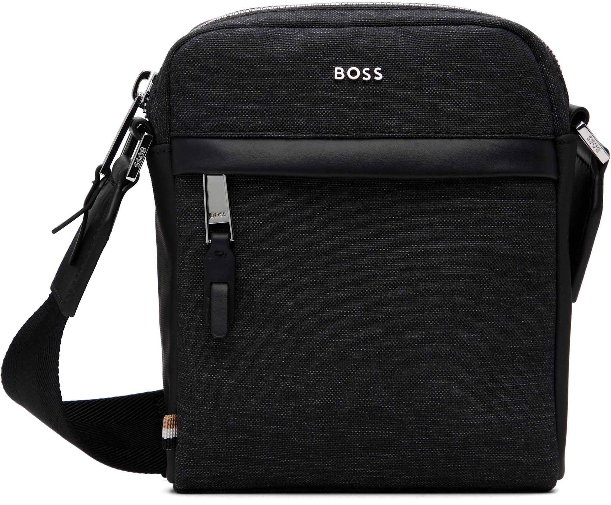 Gray Logo Hardware Bag by HUGO BOSS