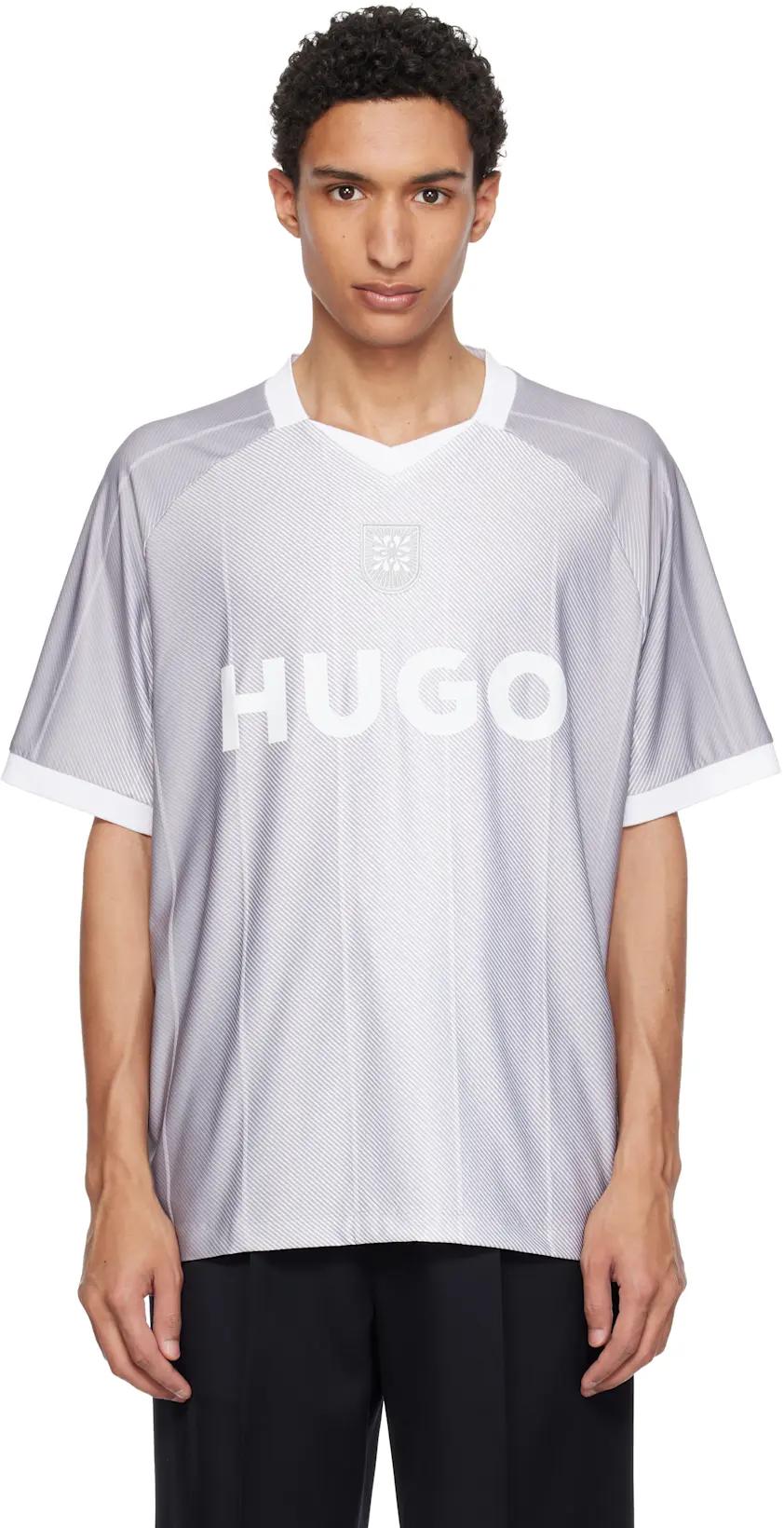 Gray T-shirt by HUGO BOSS