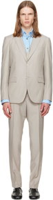 Gray Three-Piece Slim-Fit Suit by HUGO BOSS