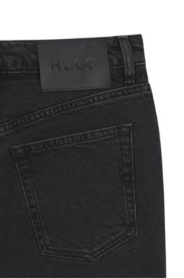 Grey slim-fit jeans in stretch denim by HUGO BOSS