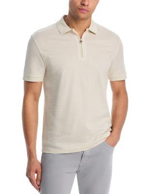 H Paras Quarter Zip Polo Shirt by HUGO BOSS
