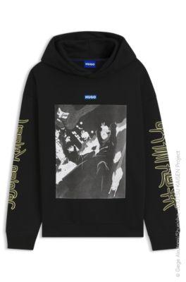HUGO x Jujutsu Kaisen hoodie with Megumi and Yuji print by HUGO BOSS