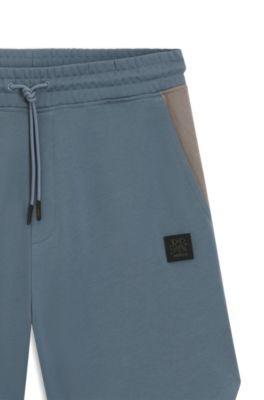HUGO x RB cotton-terry shorts with bull motif by HUGO BOSS