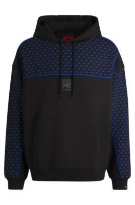 HUGO x RB hoodie with piping details by HUGO BOSS