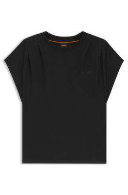 Handwritten-logo relaxed-fit T-shirt in cotton jersey by HUGO BOSS