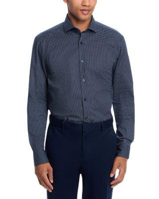 Hank Pattern Slim Fit Dress Shirt by HUGO BOSS