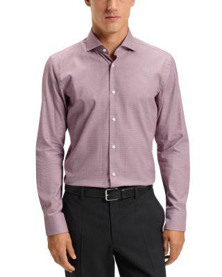 Hank Spread Collar Slim Fit Dress Shirt by HUGO BOSS