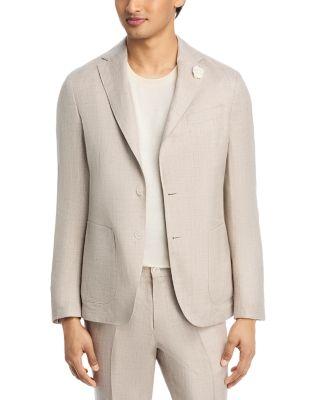 Hanry Linen & Lyocell Hopsack Slim Fit Unstructured Suit Jacket" by HUGO BOSS
