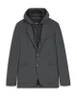 Hanry Slim Fit Jersey Sport Coat with Removable Hood by HUGO BOSS