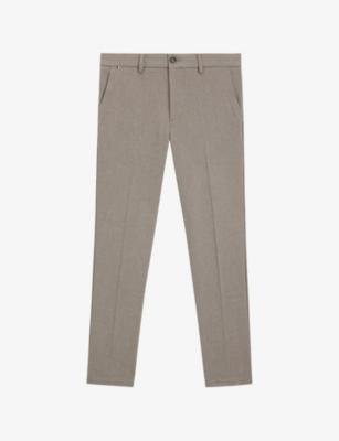 Herringbone Slim-Leg Stretch-Woven Trousers by HUGO BOSS