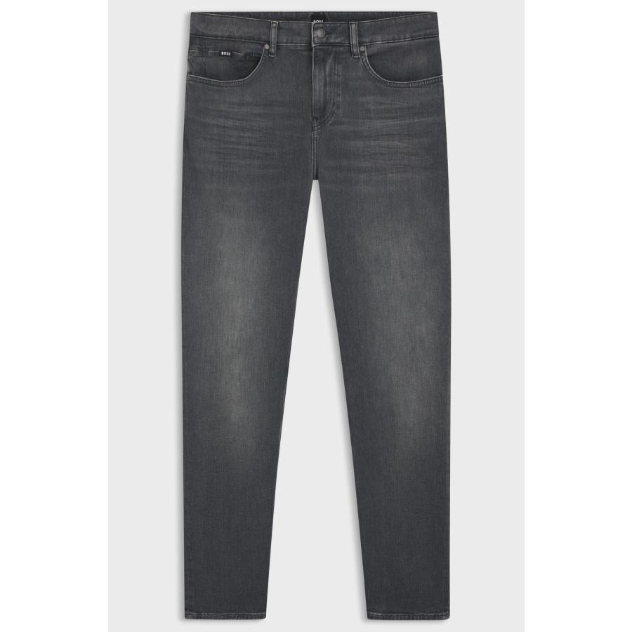 Hugo Boss Maine Regular-Fit Jeans In Grey Stretch Denim by HUGO BOSS