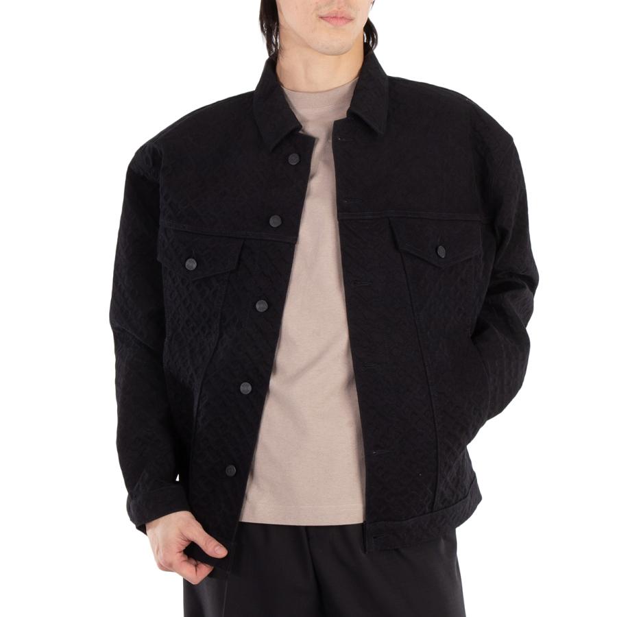 Hugo Boss Monogram-Embossed Regular-Fit Denim Jacket by HUGO BOSS