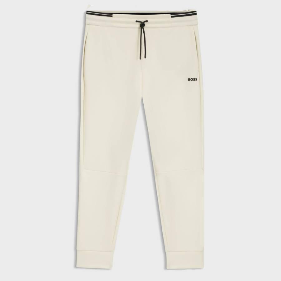 Hugo Boss Striped Trims Cotton-Blend Track Pants by HUGO BOSS