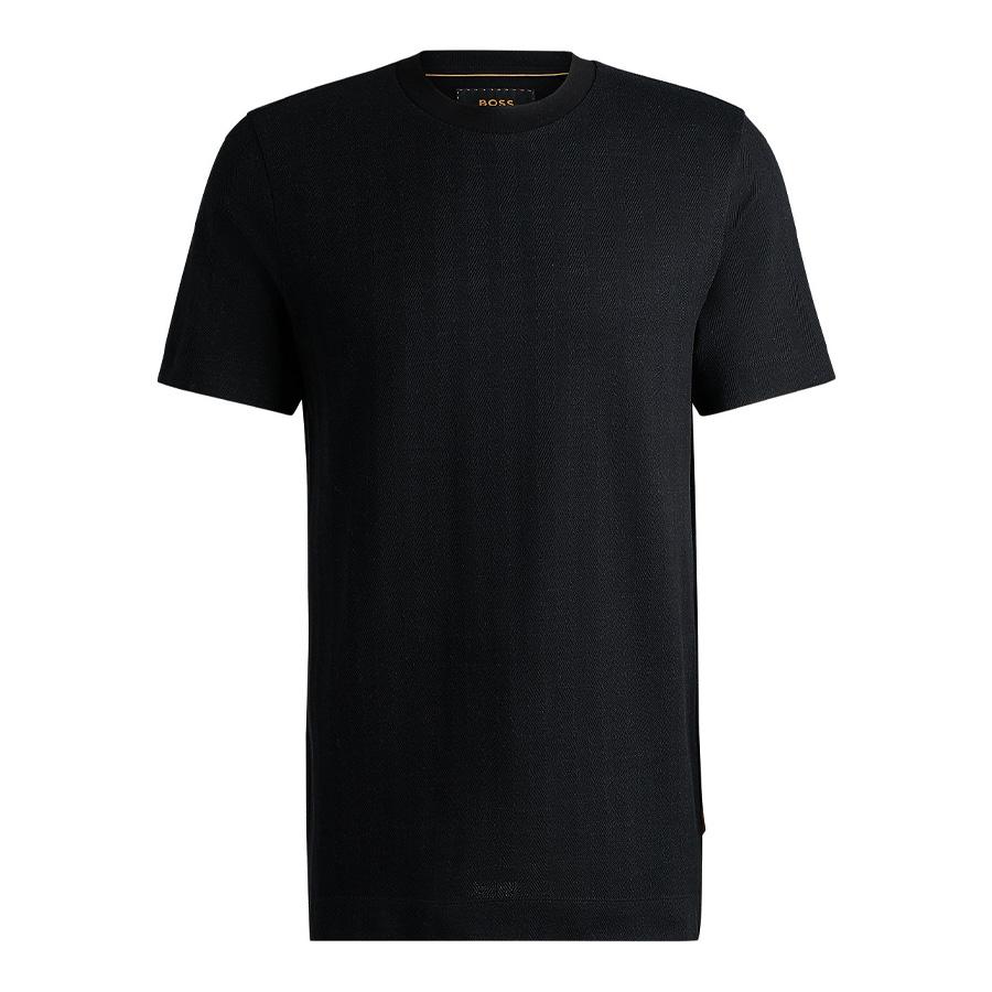 Hugo Boss Tesar Herringbone Regular-Fit T-Shirt by HUGO BOSS