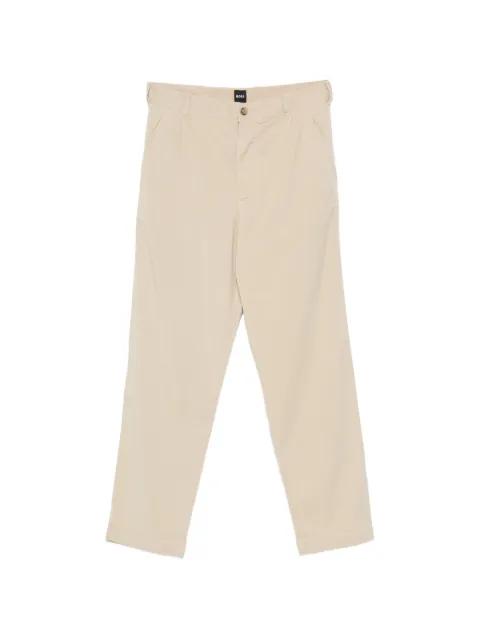 Kai pleated-detail trousers by HUGO BOSS