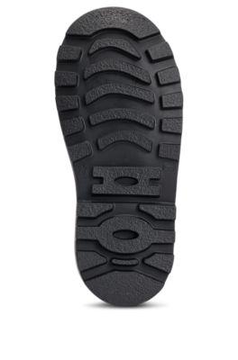 Kids' boots with branded leather zip puller by HUGO BOSS