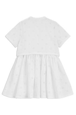 Kids' dress with Double B monograms by HUGO BOSS