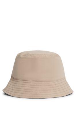 Kids' reversible bucket hat in cotton and ripstop by HUGO BOSS