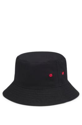 Kids' reversible bucket hat in ripstop and cotton by HUGO BOSS