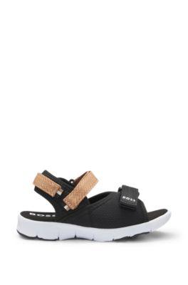 Kids' sandals with contrast logo by HUGO BOSS