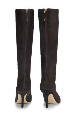 Knee boots in pony-hair leather by HUGO BOSS