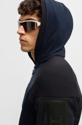 Knitted jacket with padded front by HUGO BOSS