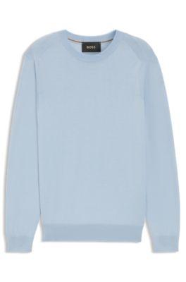 Knitted sweater in wool, silk, and cashmere by HUGO BOSS