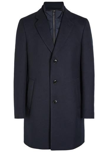 Layered cotton-blend coat by HUGO BOSS