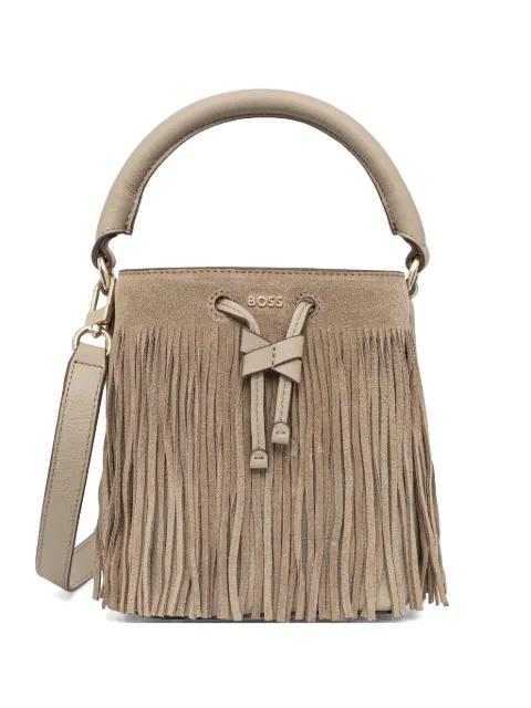 Lenah fringed bucket bag by HUGO BOSS