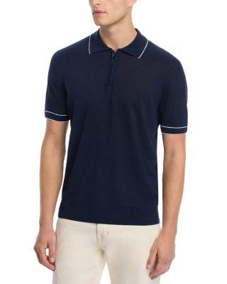 Linen Blend Knit Polo Sweater by HUGO BOSS