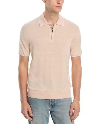Linen Blend Knit Polo Sweater by HUGO BOSS