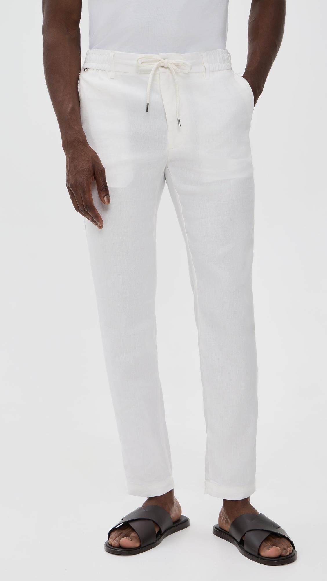 Linen Blend Trousers by HUGO BOSS