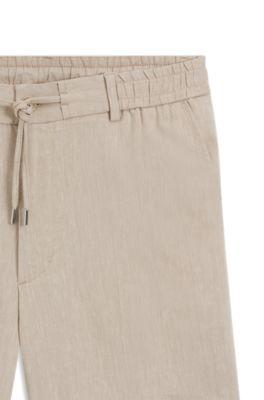Linen-blend shorts in a modern fit by HUGO BOSS