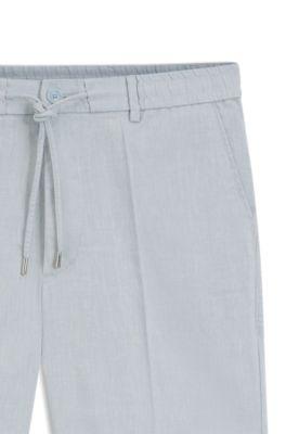 Linen-blend shorts in a modern fit by HUGO BOSS
