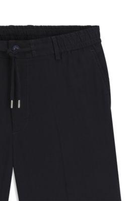 Linen-blend shorts in a modern fit by HUGO BOSS