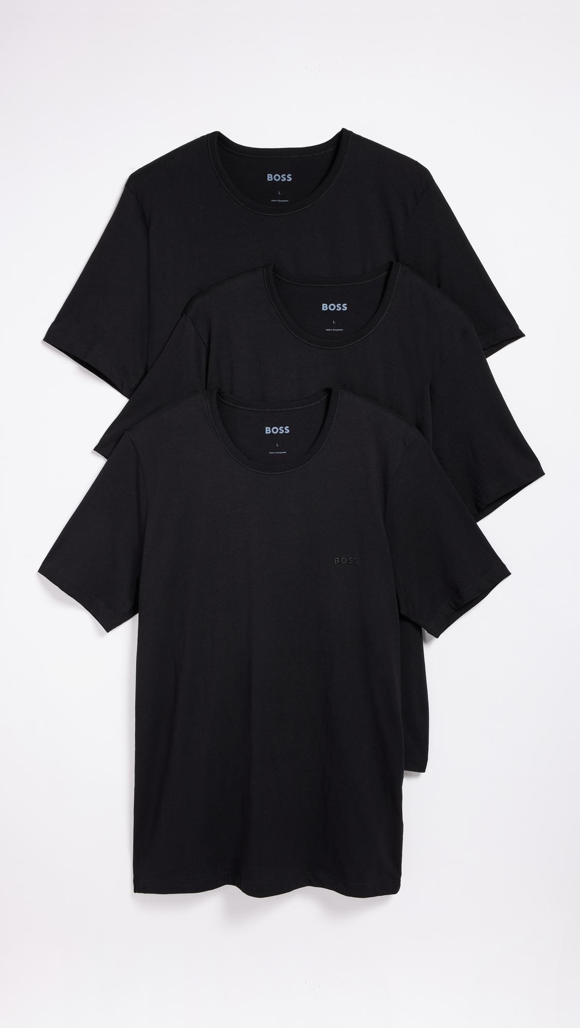 Logo Embroidered Cotton Tee 3 Pack by HUGO BOSS