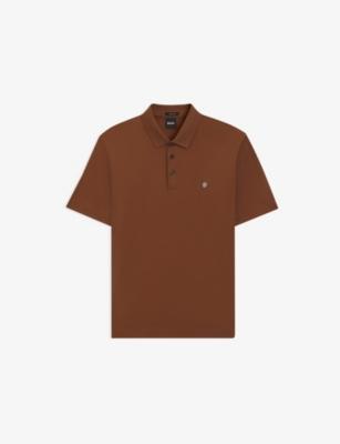 Logo-Embroidered Short-Sleeve Cotton Polo by HUGO BOSS