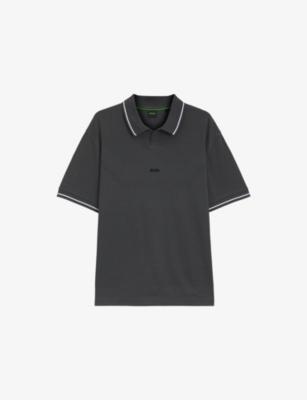 Logo-Embroidered Short-Sleeve Cotton Polo by HUGO BOSS