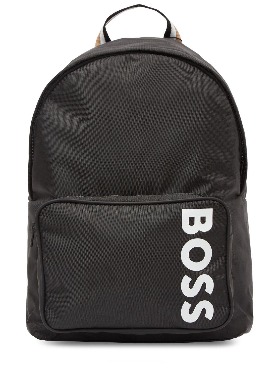 Logo Nylon Backpack by HUGO BOSS